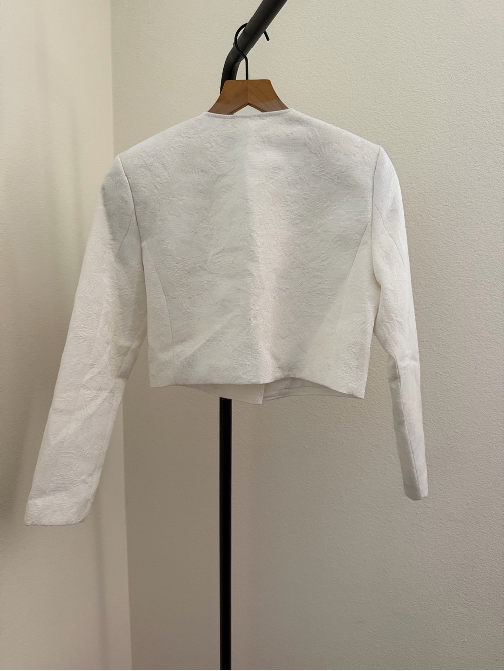 Derek lam 10 Crosby Juliette crop ivory blazer sz 0 - Picture 6 of 8